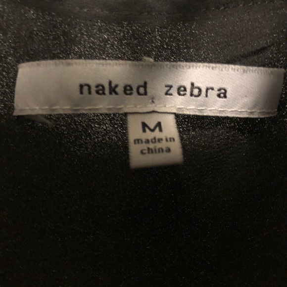 Medium Naked Zebra Black Tank - Picture 2 of 2